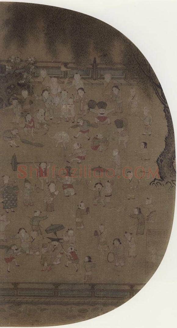 宋 佚名 《百子图》 书画作品