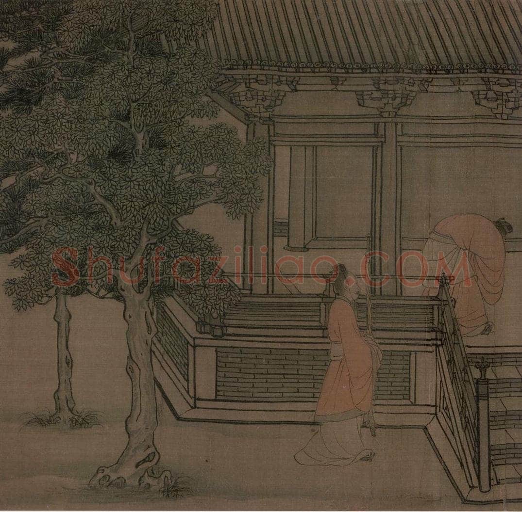 宋 李唐（传） 《晋文公复国图》 书画作品