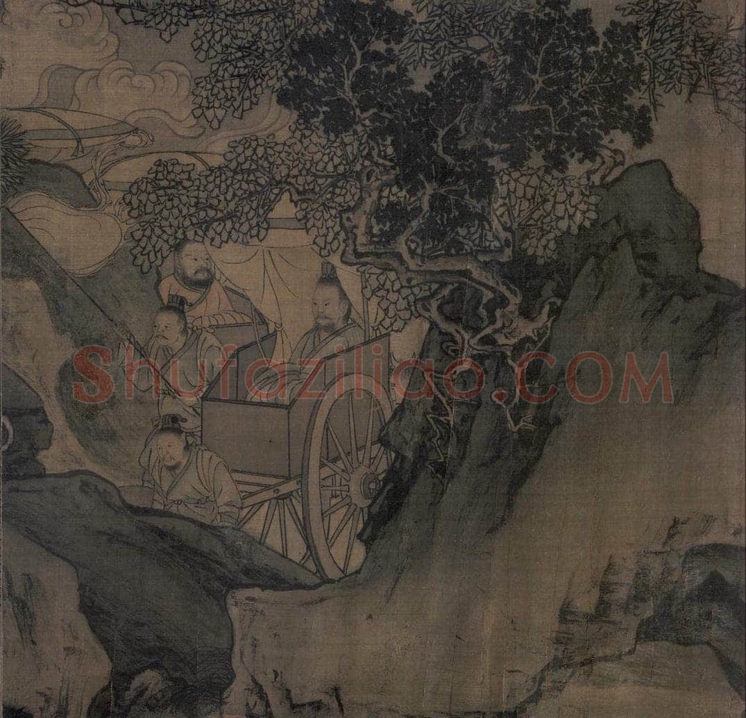 宋 李唐（传） 《晋文公复国图》 书画作品