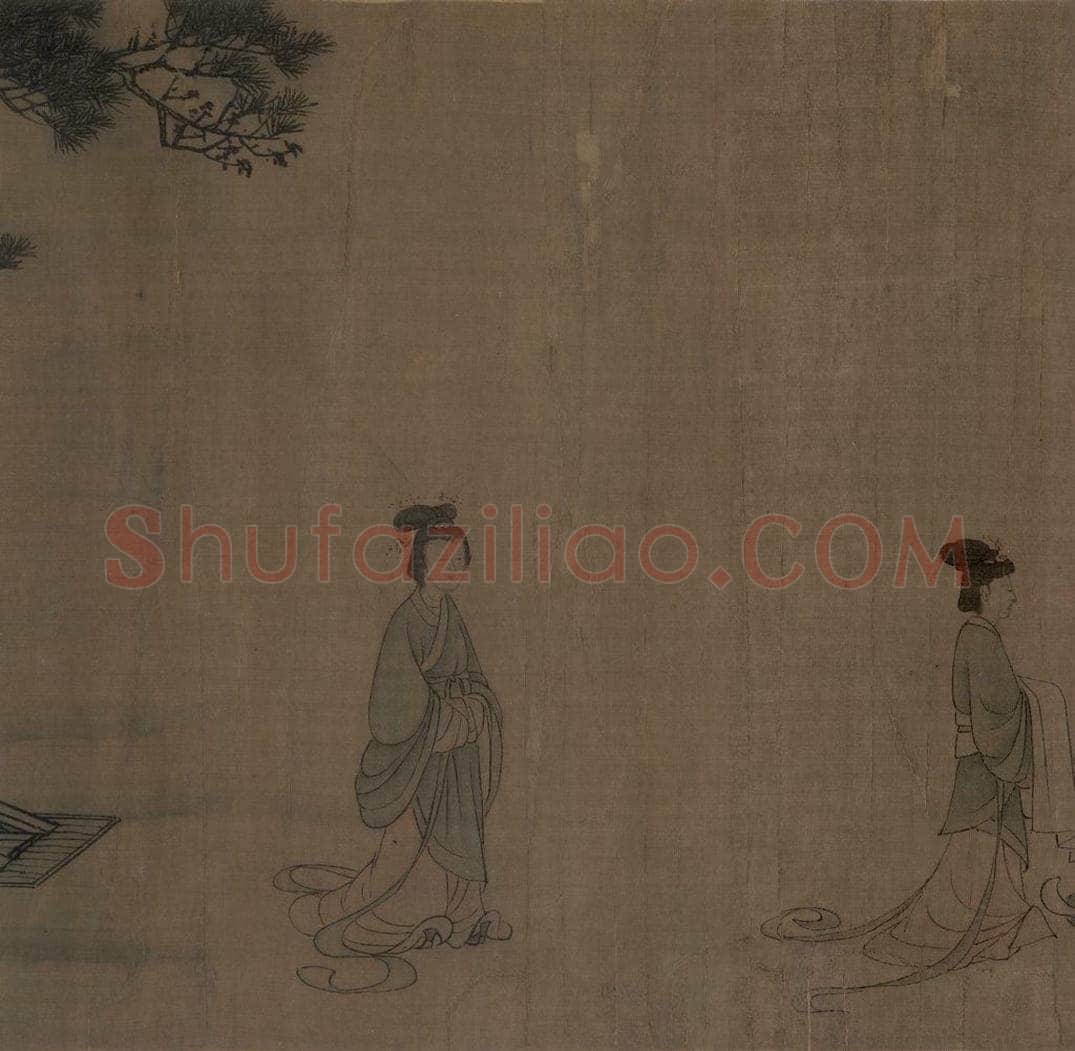 宋 李唐（传） 《晋文公复国图》 书画作品