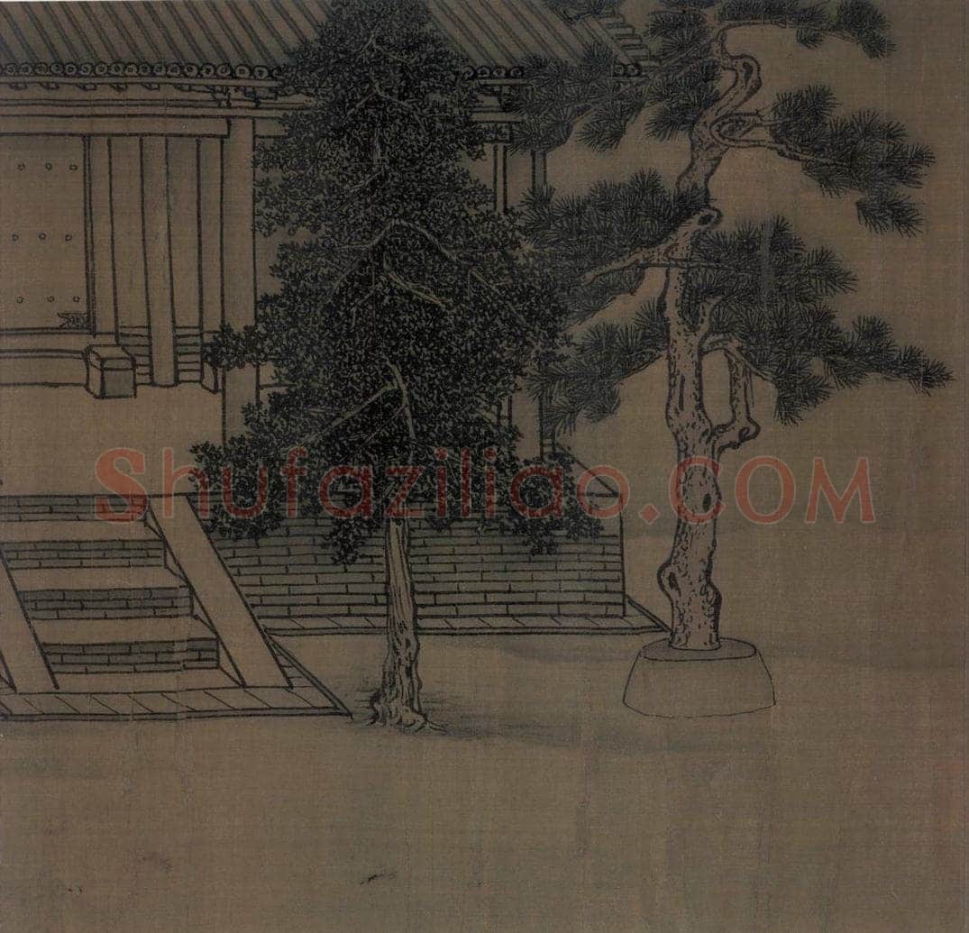 宋 李唐（传） 《晋文公复国图》 书画作品