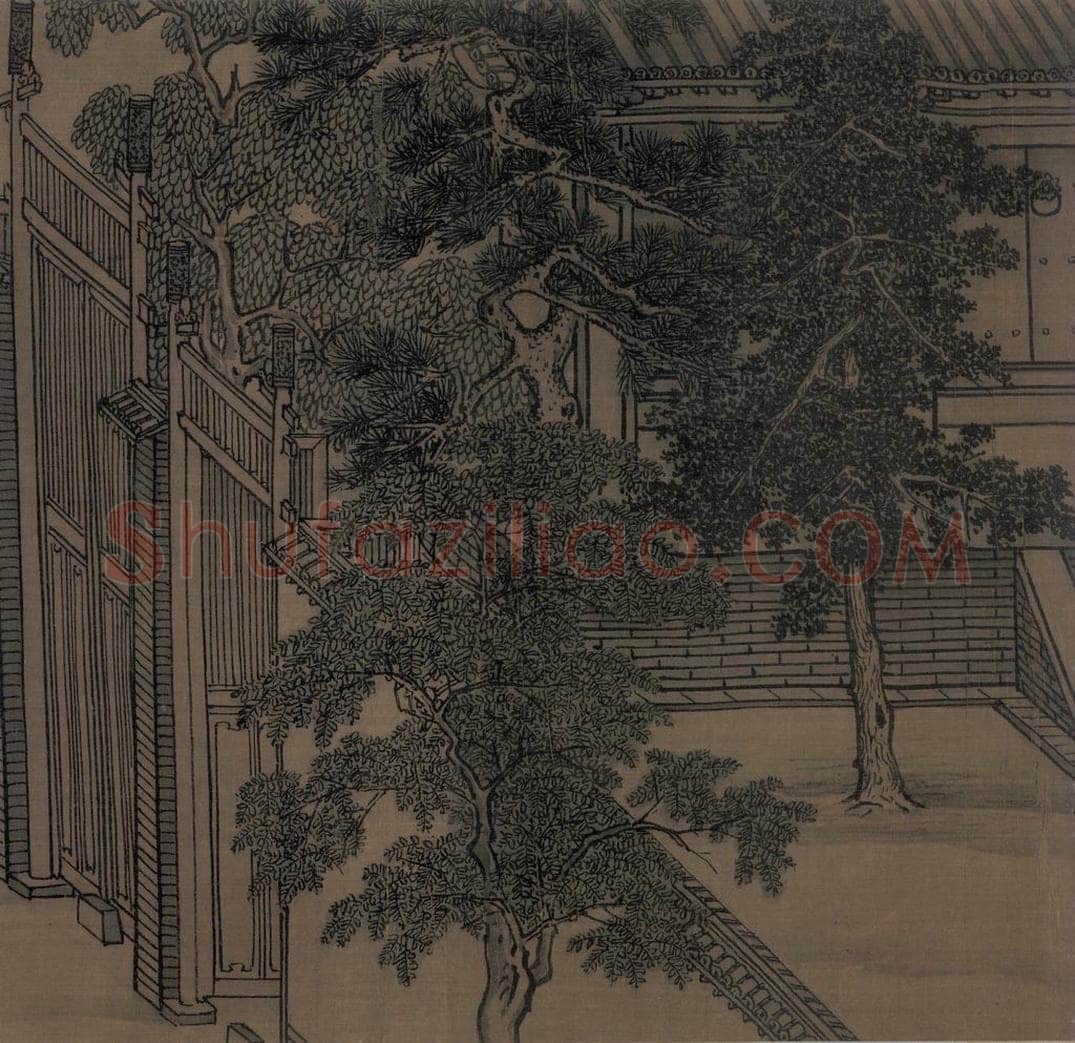 宋 李唐（传） 《晋文公复国图》 书画作品