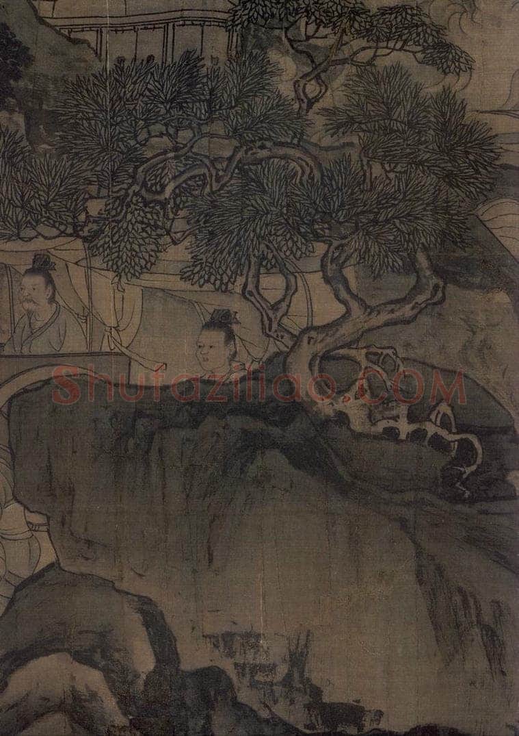 宋 李唐（传） 《晋文公复国图》 书画作品