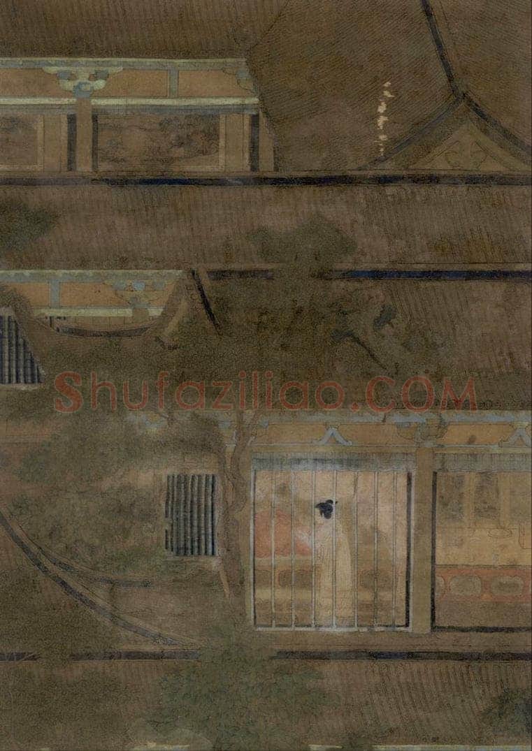五代 佚名 《乞巧图》 书画作品