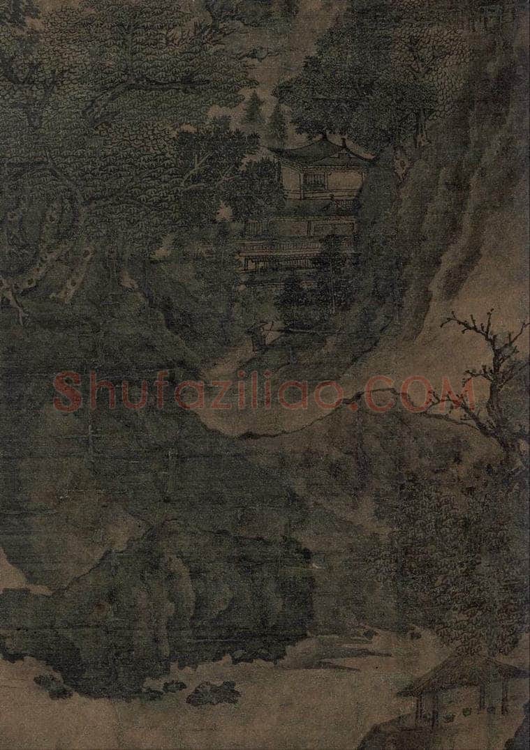 宋 佚名 《仿范宽山水图》 书画作品