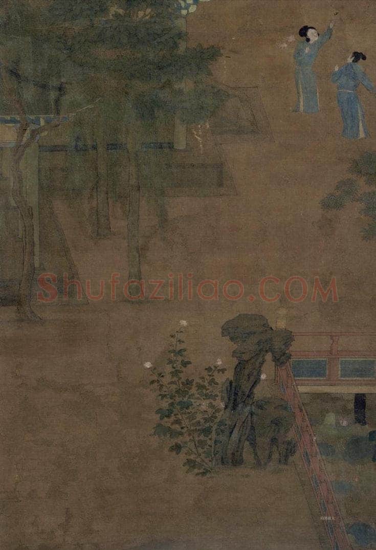 五代 佚名 《乞巧图》 书画作品