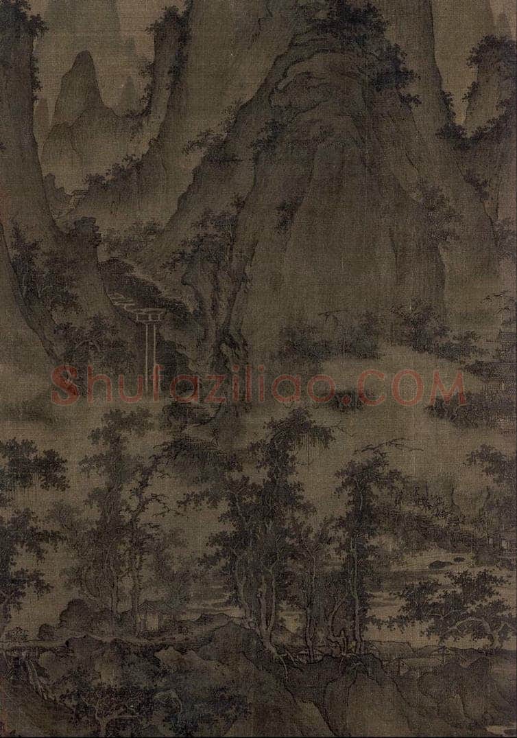 宋 屈鼎（传） 《夏山图》 书画作品