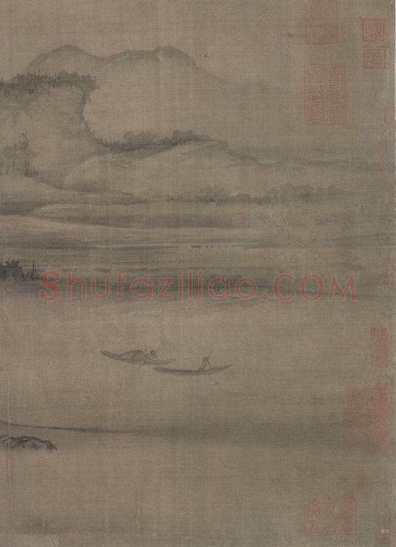 宋 郭熙 《树色平远图》 书画作品