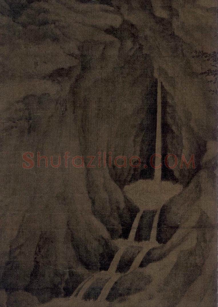 五代 董源(传) 《溪岸图》 书画作品