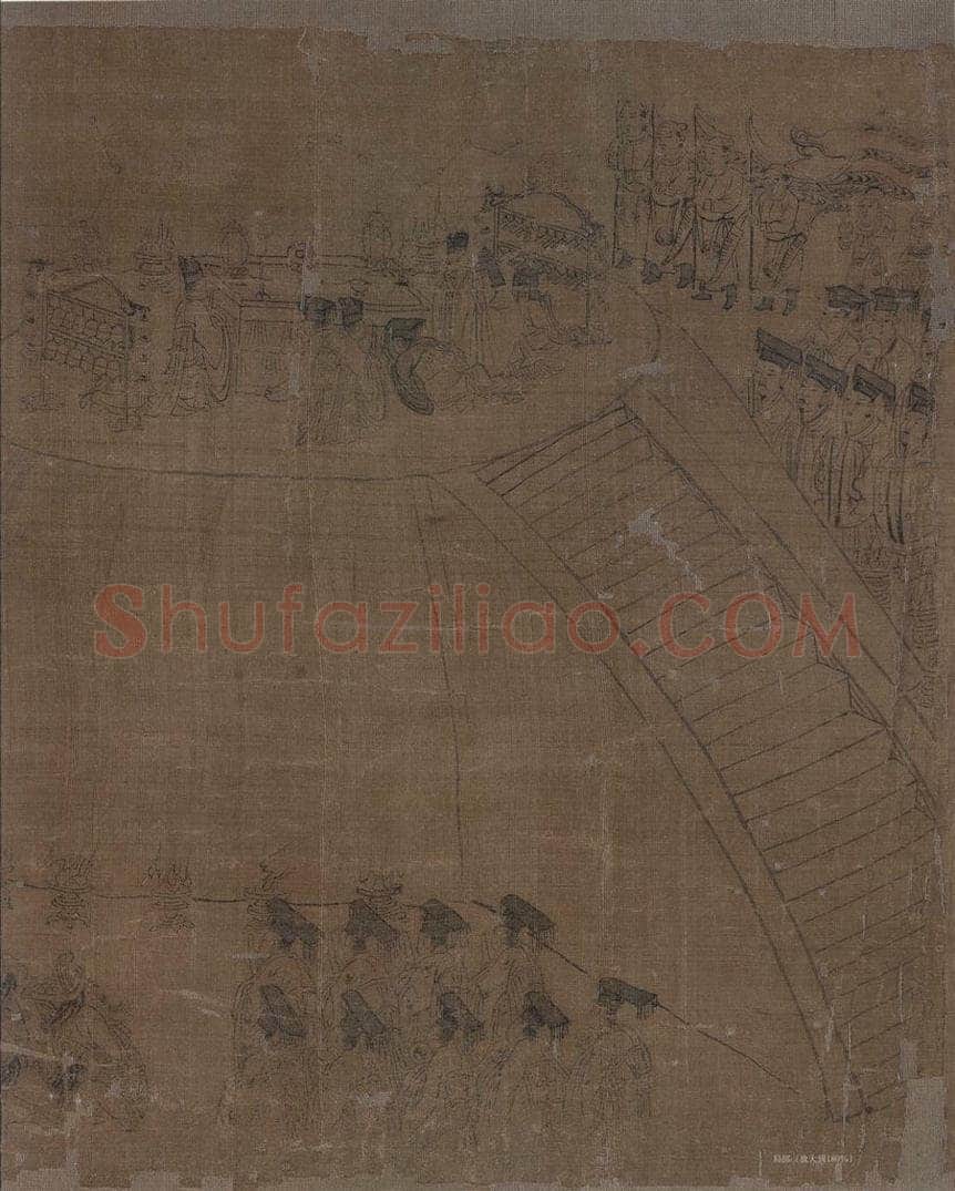 宋 李公麟 《孝经图》 书画作品