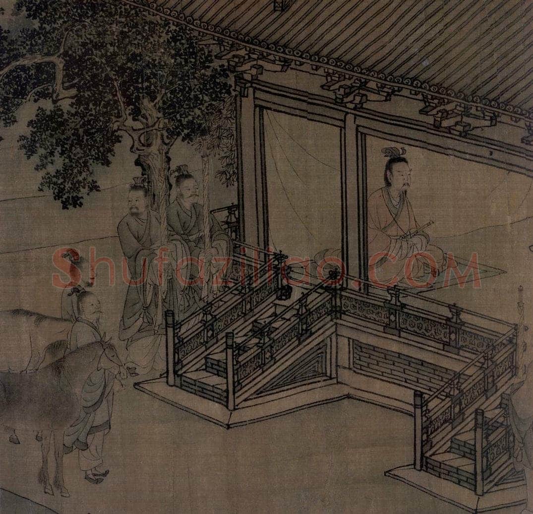 宋 李唐（传） 《晋文公复国图》 书画作品
