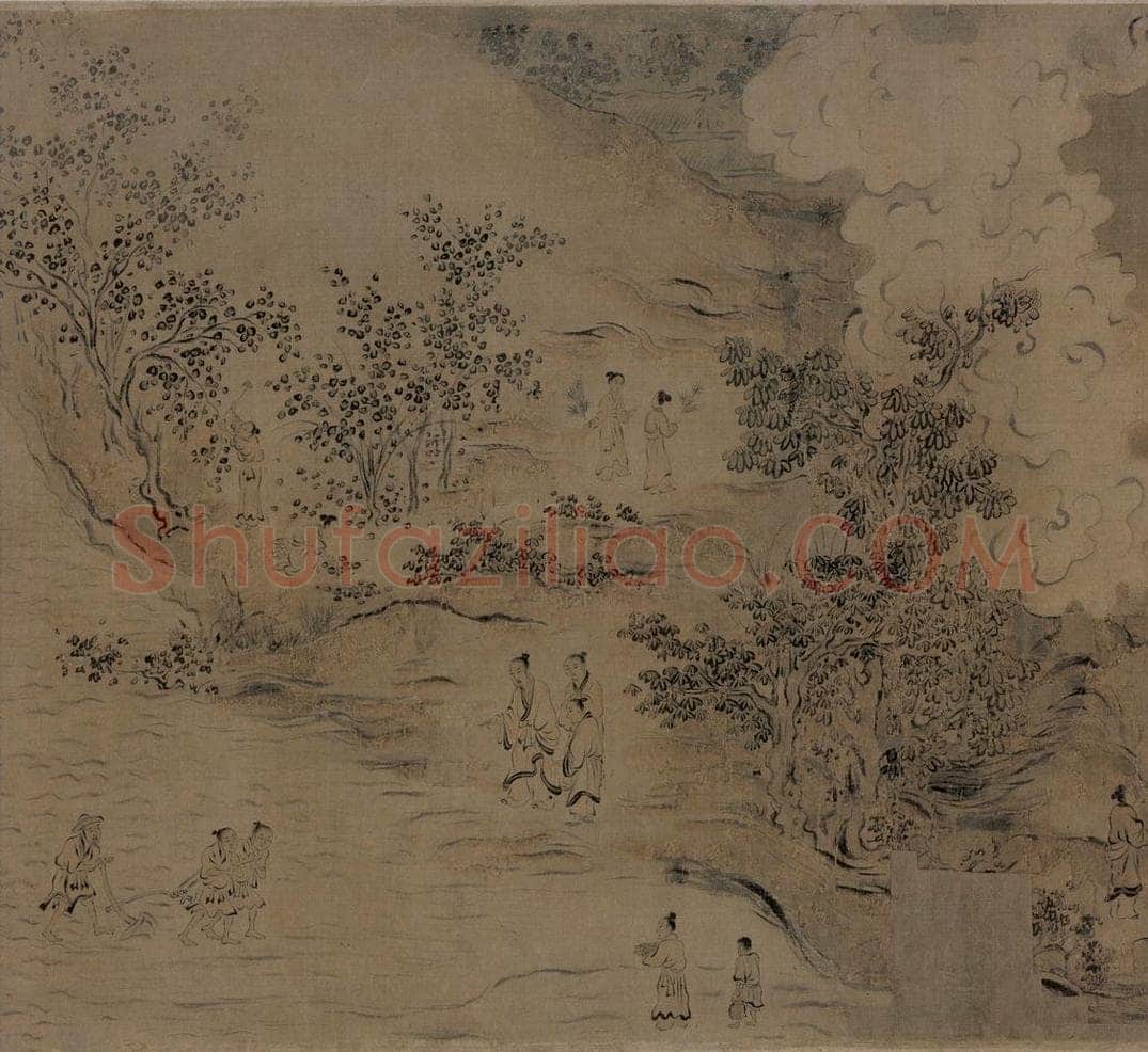宋代 马和之 《诗经豳风图》 书画作品