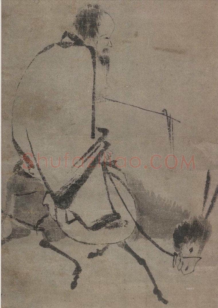 宋代 佚名 《骑驴图》 书画作品
