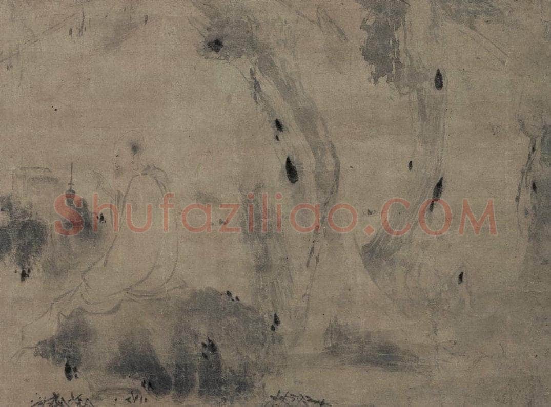 宋代 直翁(传) 《药山李翱问道图》 书画作品