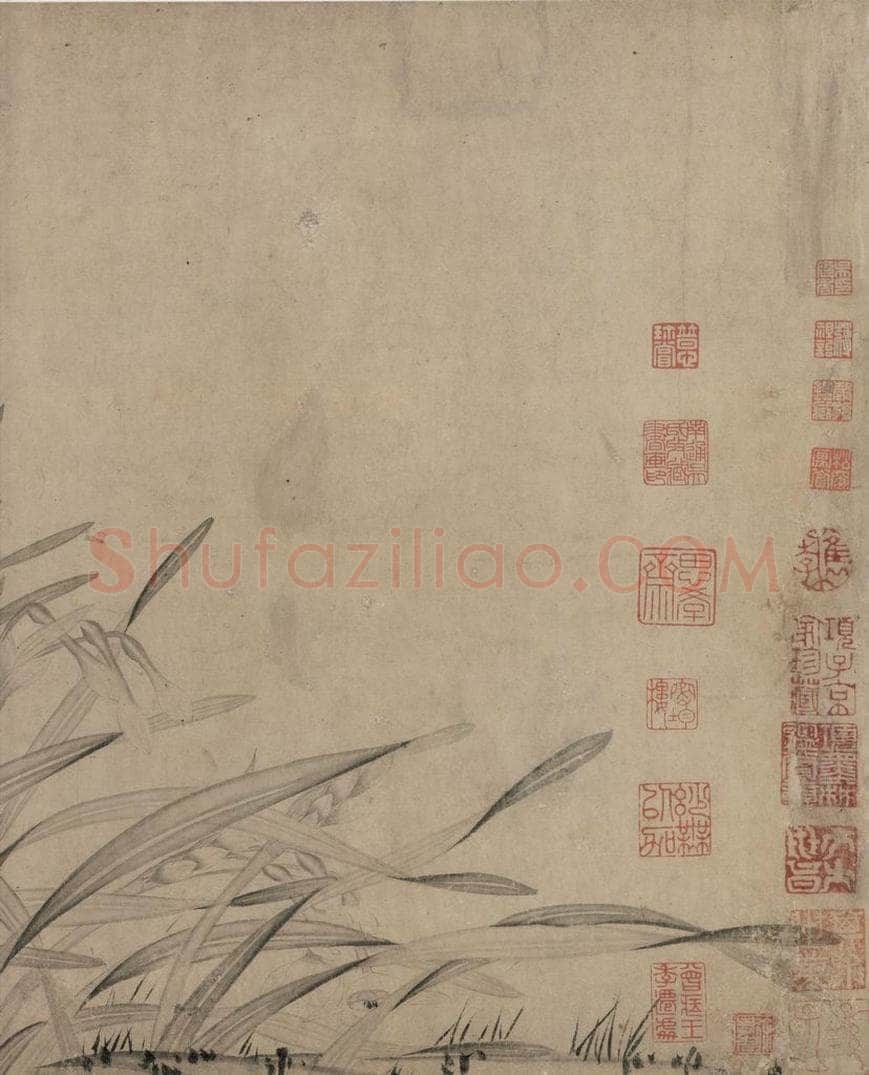 宋代 赵孟坚 《水仙图》 书画作品