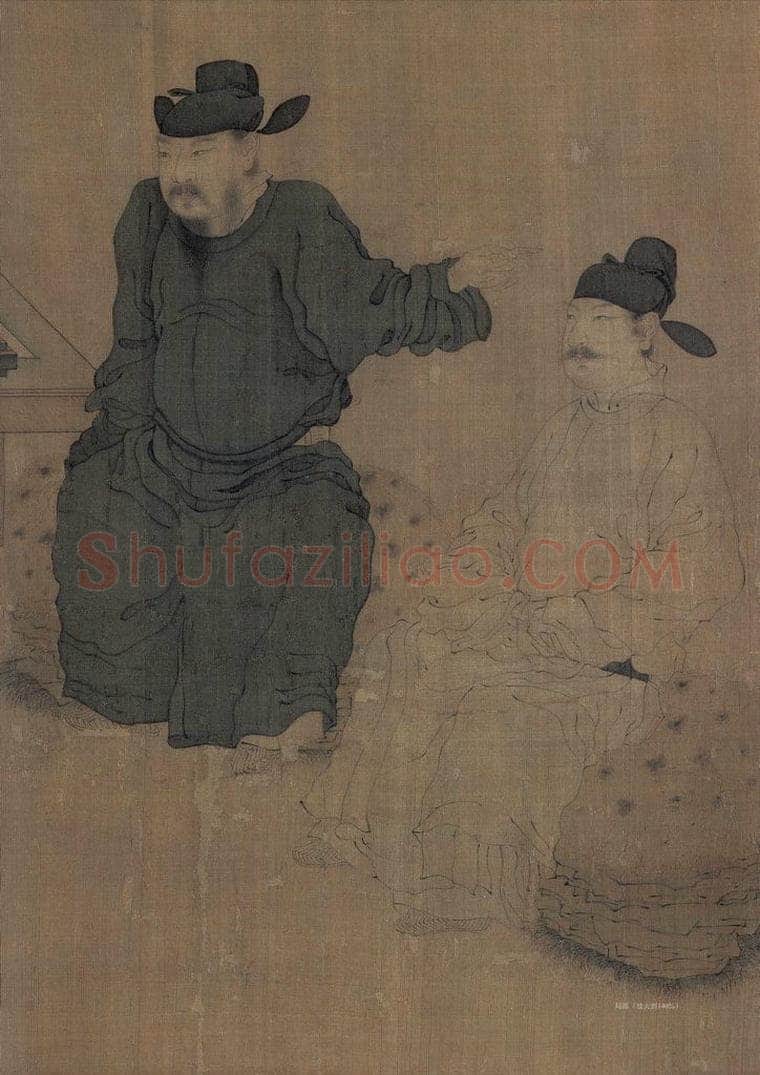 宋代 佚名 《琉璃堂人物图》 书画作品