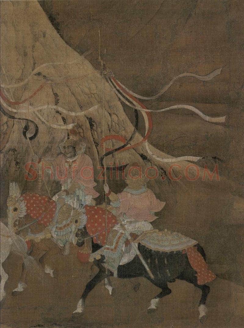 宋代 佚名 《明皇幸蜀图》 书画作品