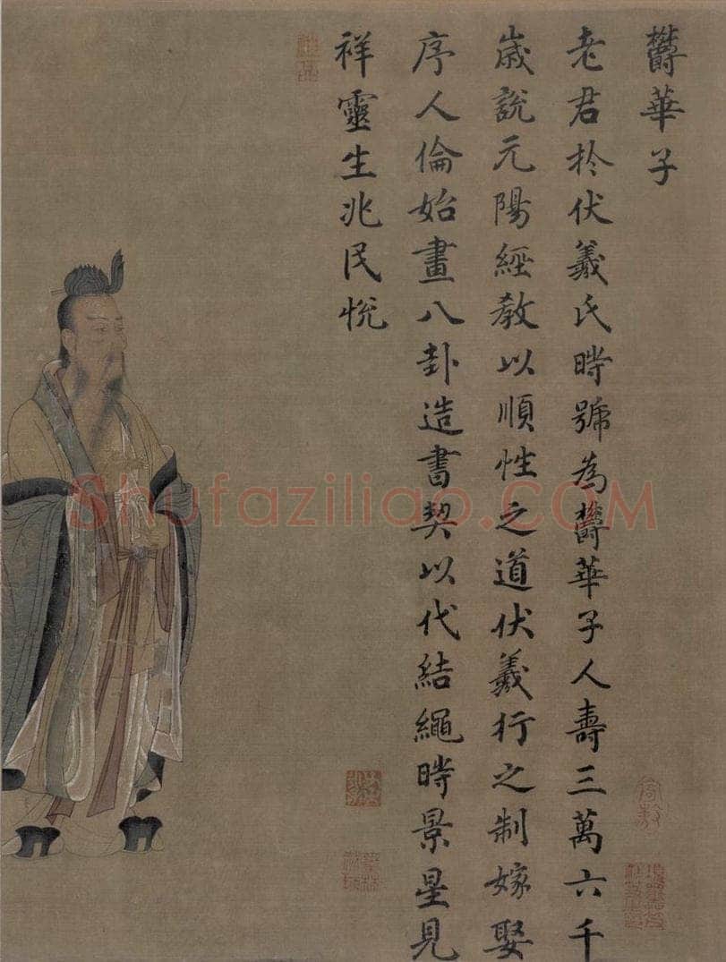 宋 王利用 写神老君别号事实图 书画作品