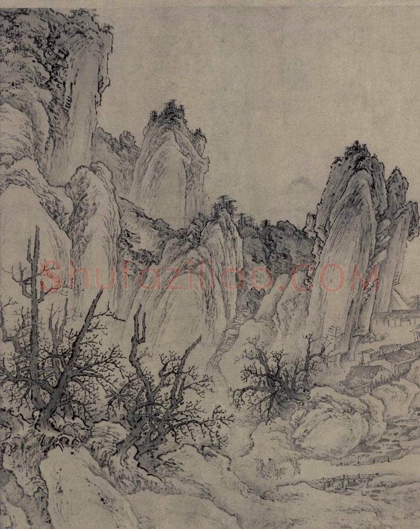 金 太古遗民 江山行旅图 书画作品