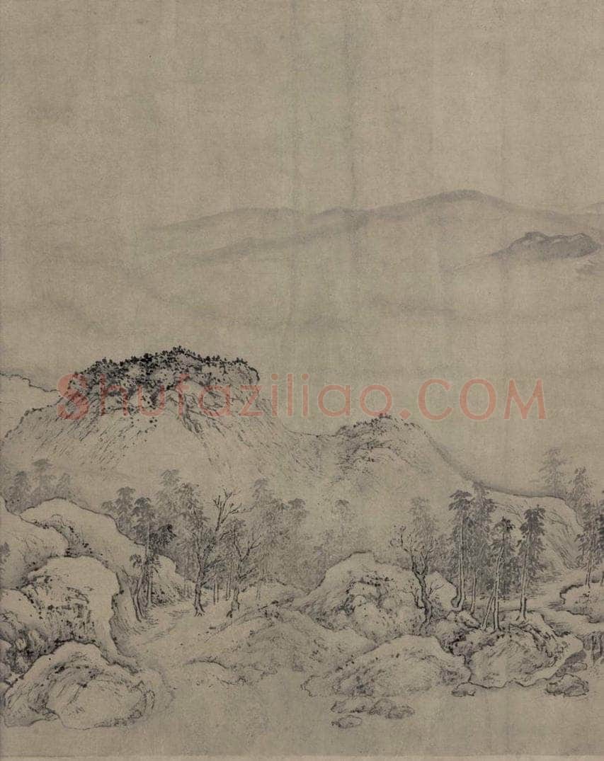 金 太古遗民 江山行旅图 书画作品