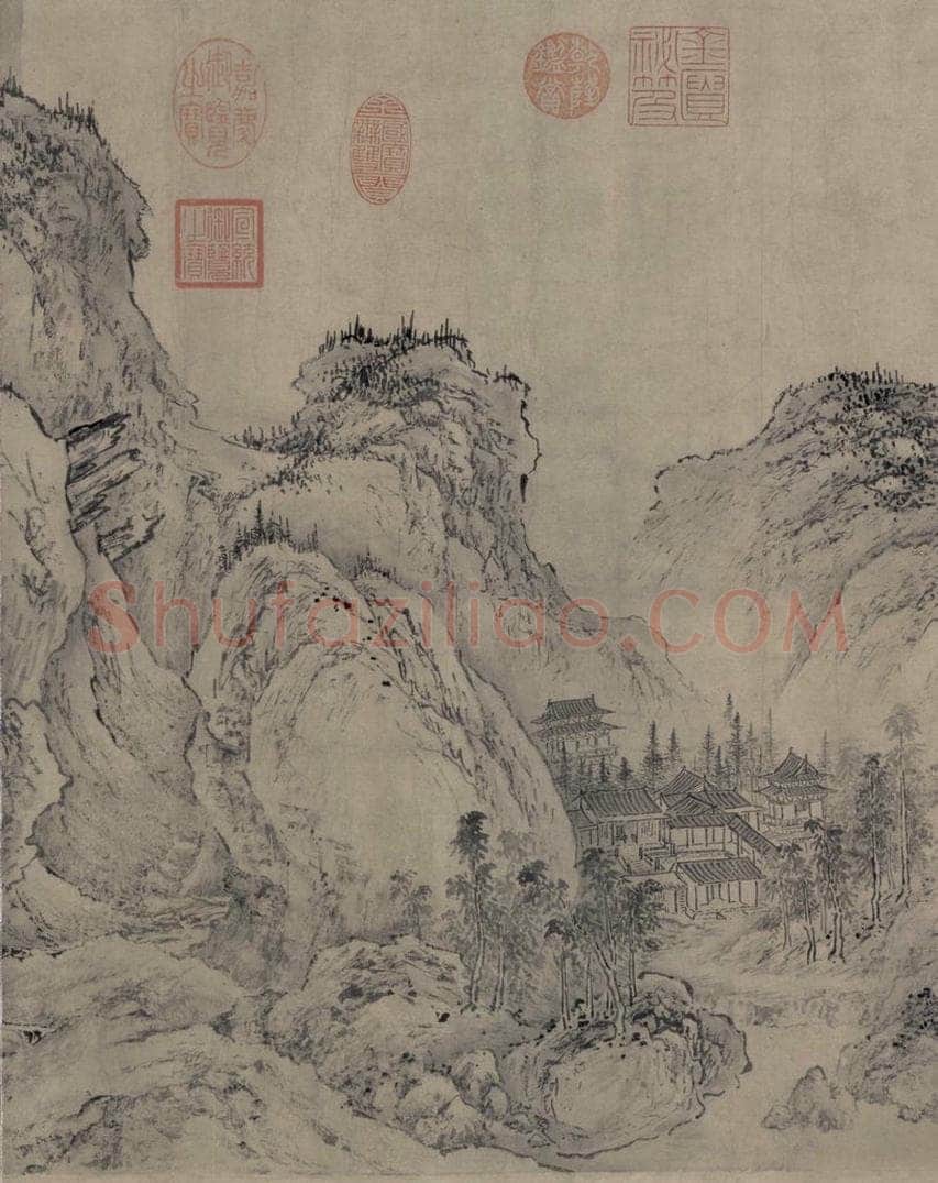 金 太古遗民 江山行旅图 书画作品