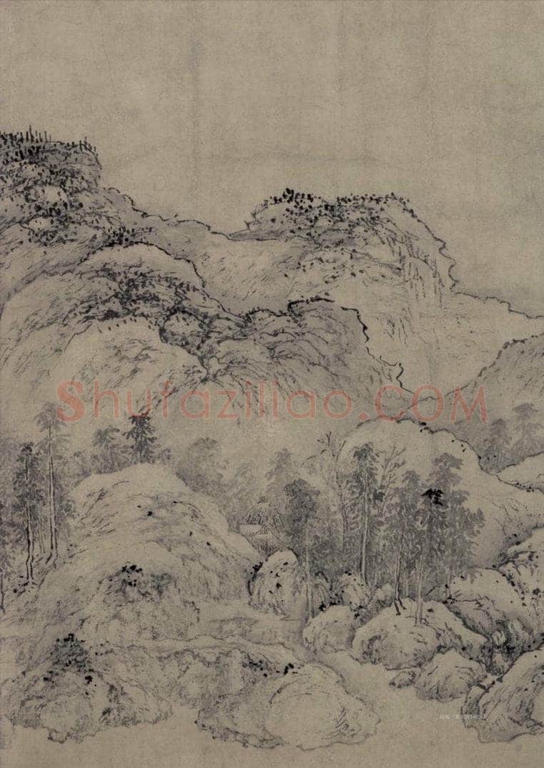 金 太古遗民 江山行旅图 书画作品