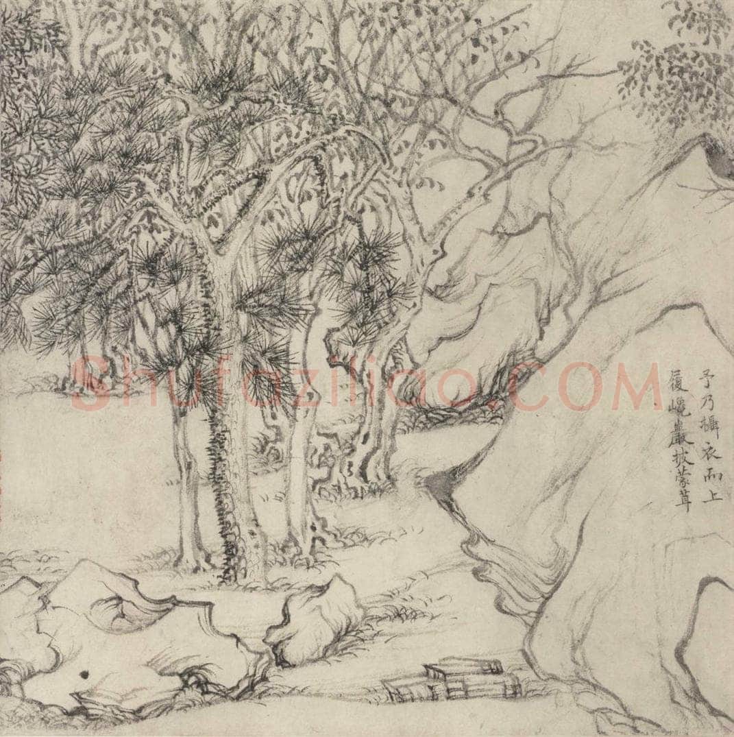 宋 乔仲常 后赤壁赋图 书画作品