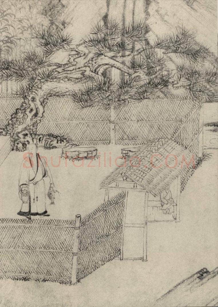 宋 乔仲常 后赤壁赋图 书画作品