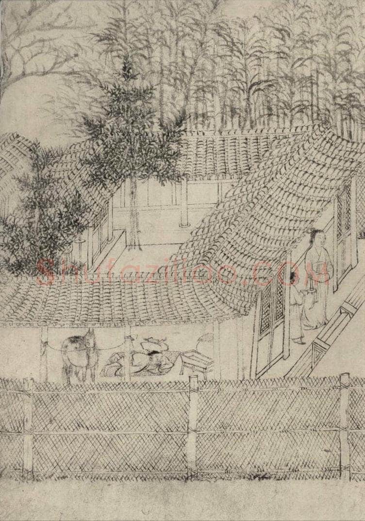 宋 乔仲常 后赤壁赋图 书画作品