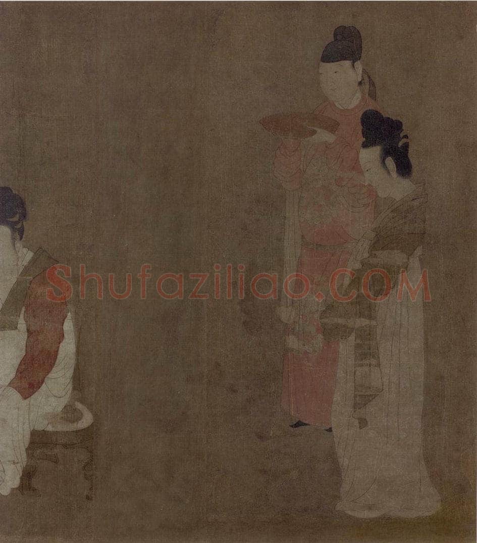 宋 佚名 《内人双陸图》 书画作品