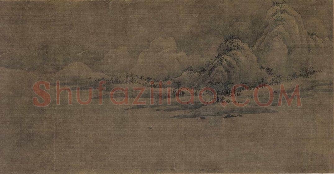 宋 王洪 《潇湘八景图》 书画作品