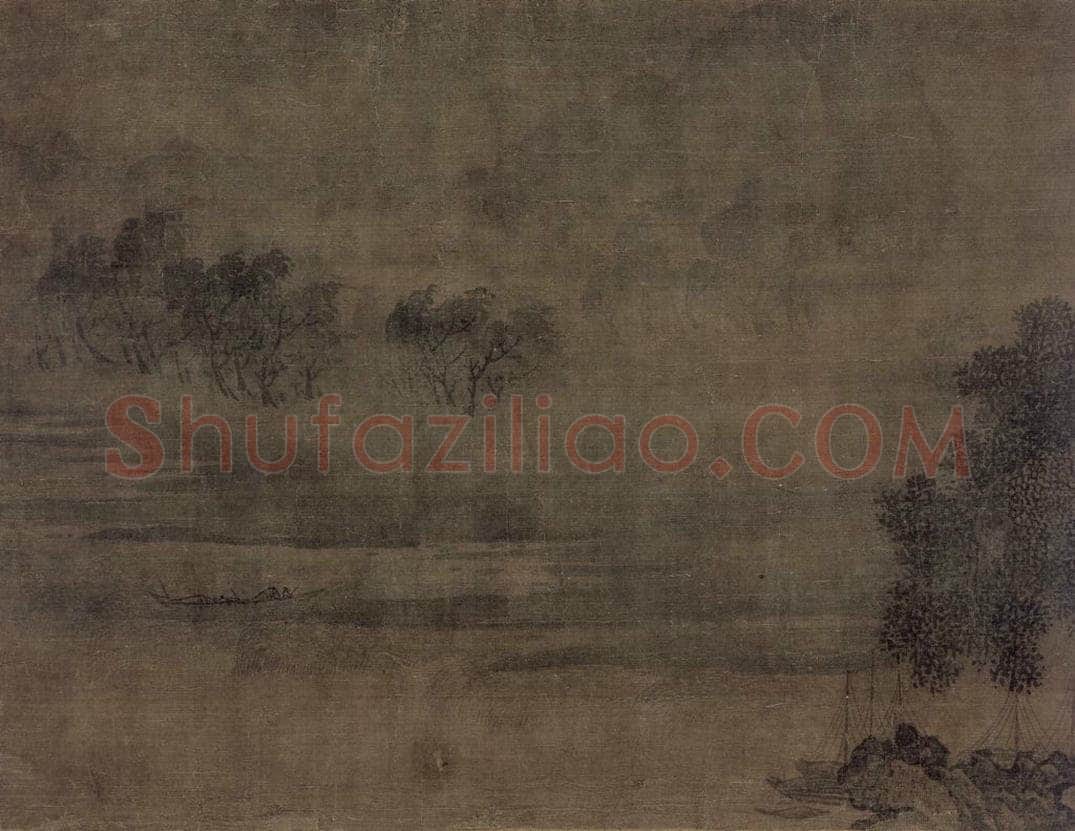 宋 王洪 《潇湘八景图》 书画作品