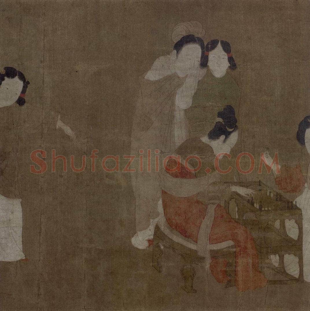 宋 佚名 《内人双陸图》 书画作品