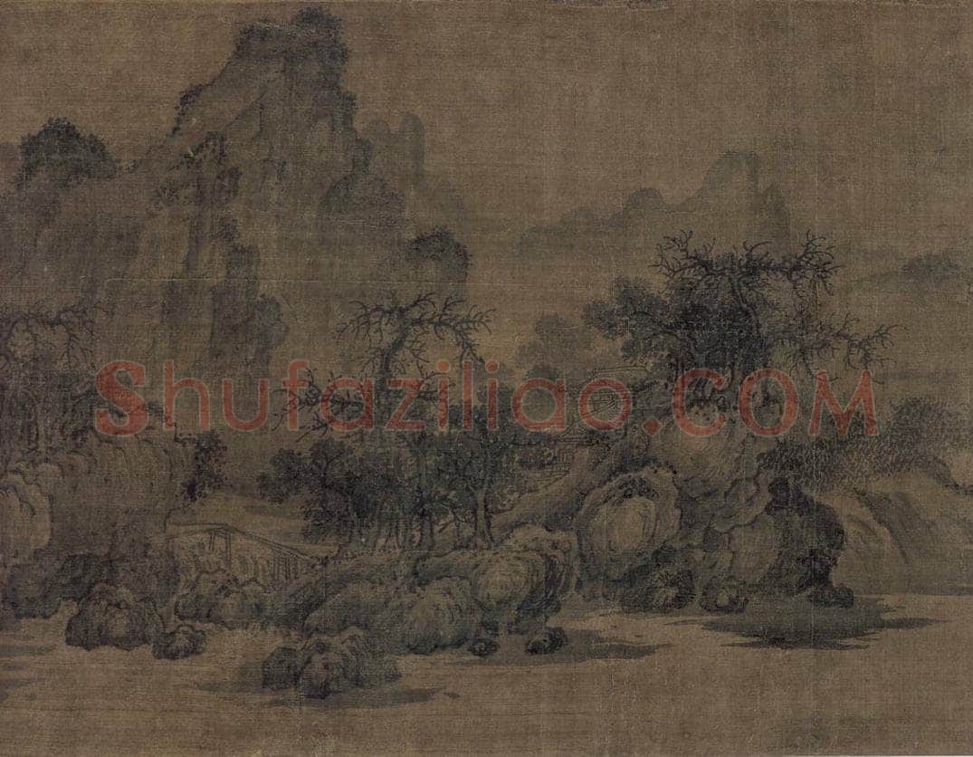 宋 王洪 《潇湘八景图》 书画作品