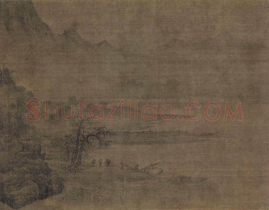 宋 王洪 《潇湘八景图》 书画作品