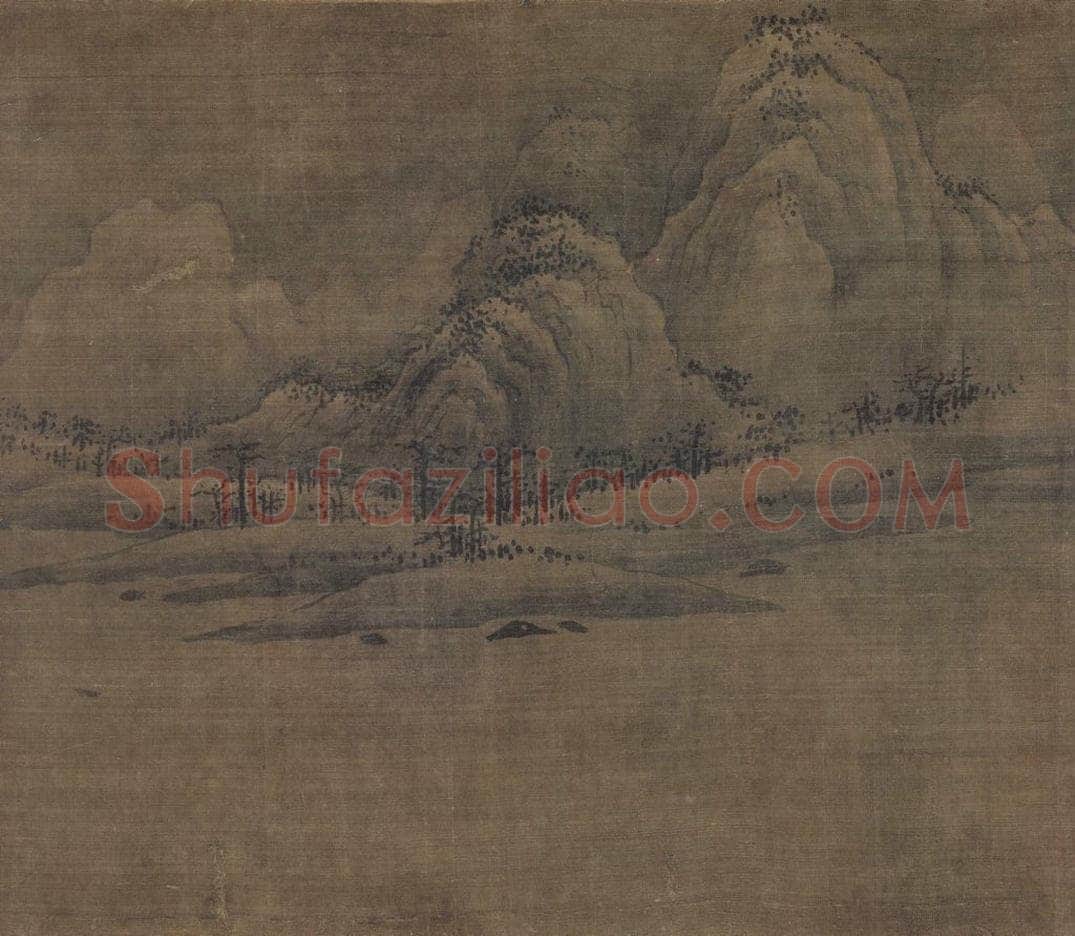 宋 王洪 《潇湘八景图》 书画作品