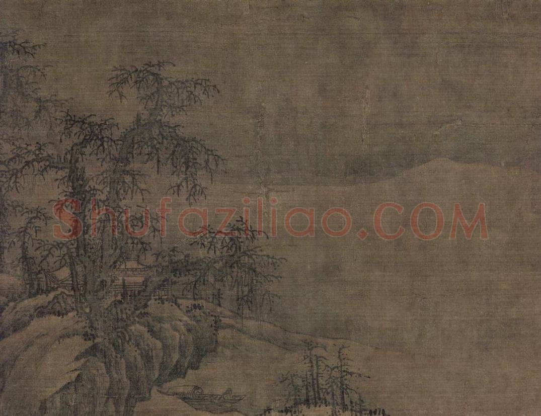 宋 王洪 《潇湘八景图》 书画作品