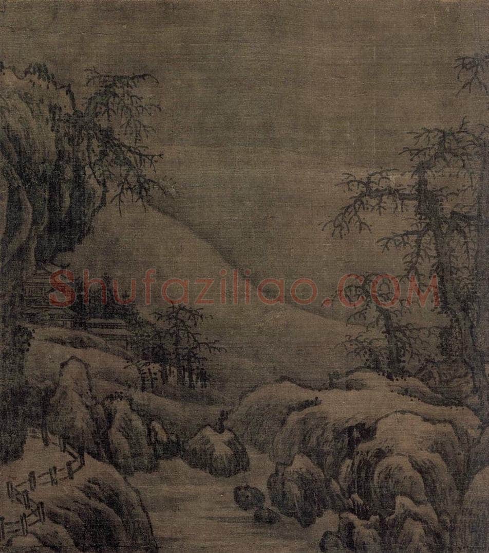 宋 王洪 《潇湘八景图》 书画作品