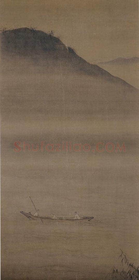 宋 马远 《山水舟游图》 书画作品