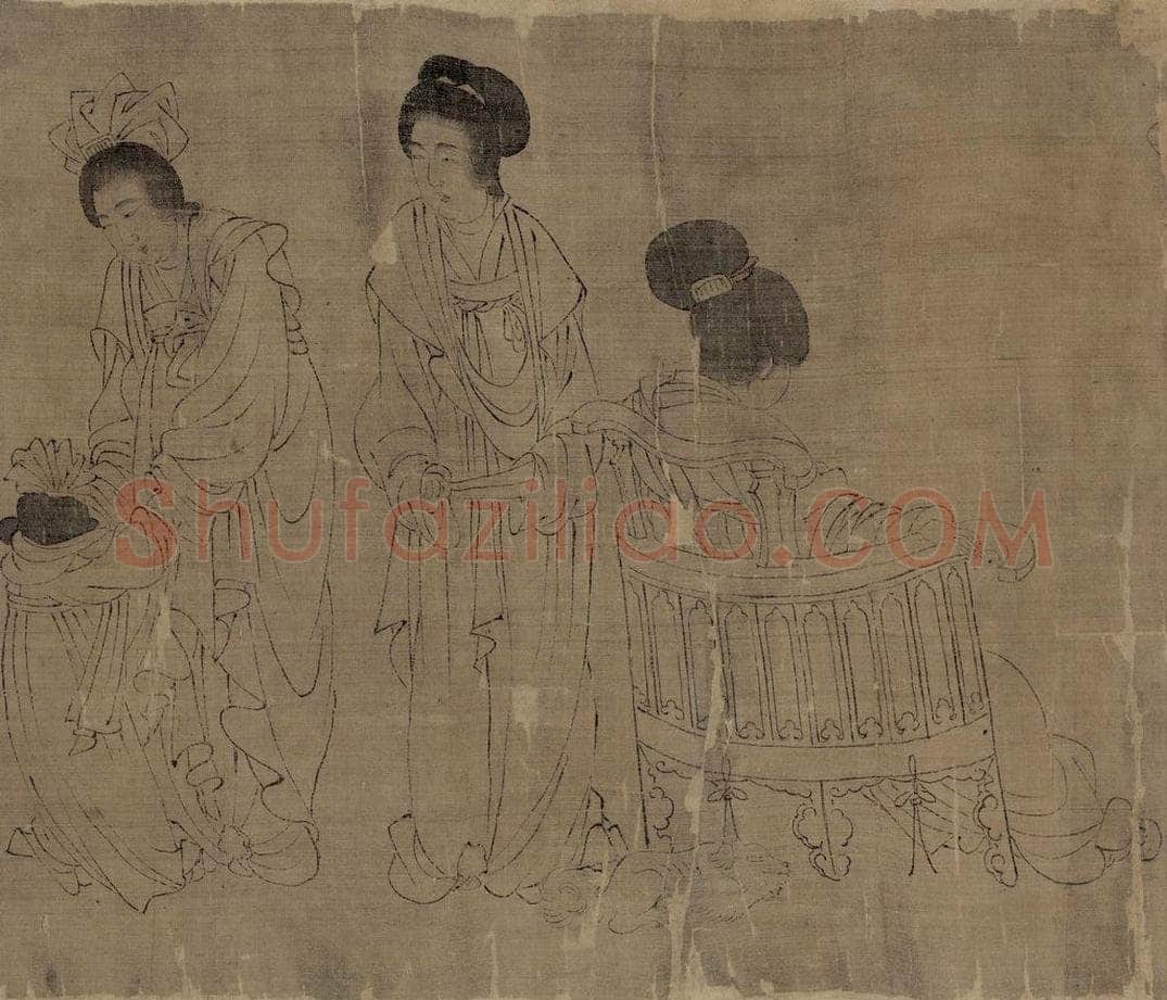 宋 佚名 《宫中图》 书画作品