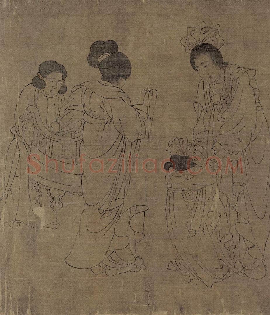 宋 佚名 《宫中图》 书画作品