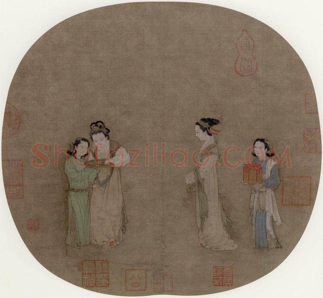 宋 佚名 《饮茶图》 书画作品