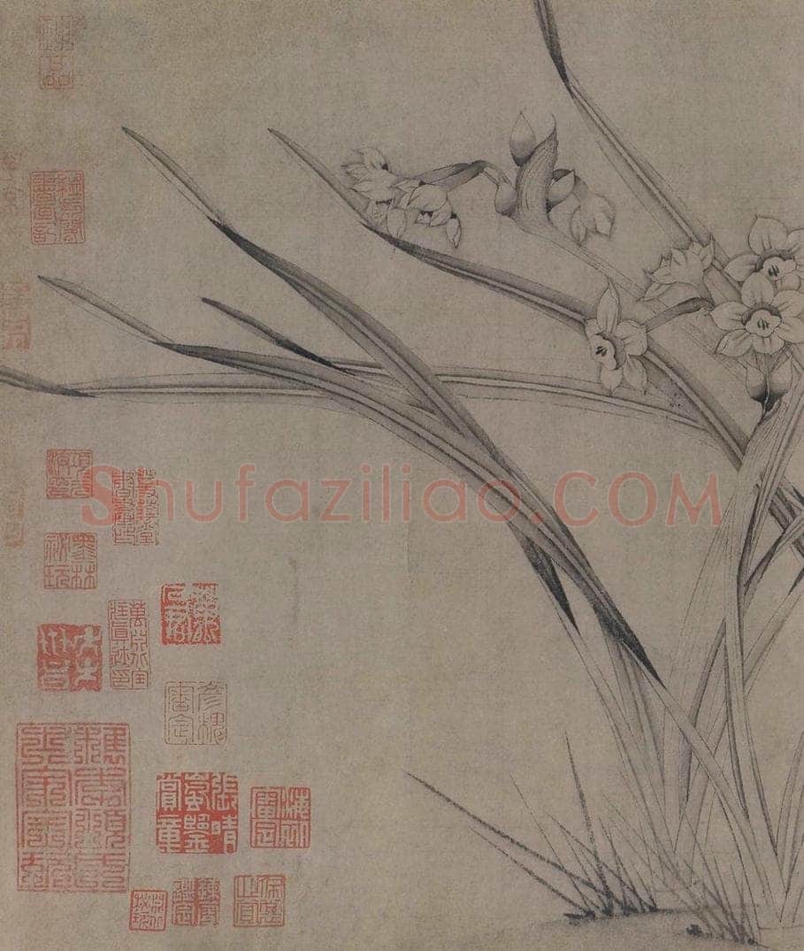 宋 赵孟坚 《水仙图》 书画作品