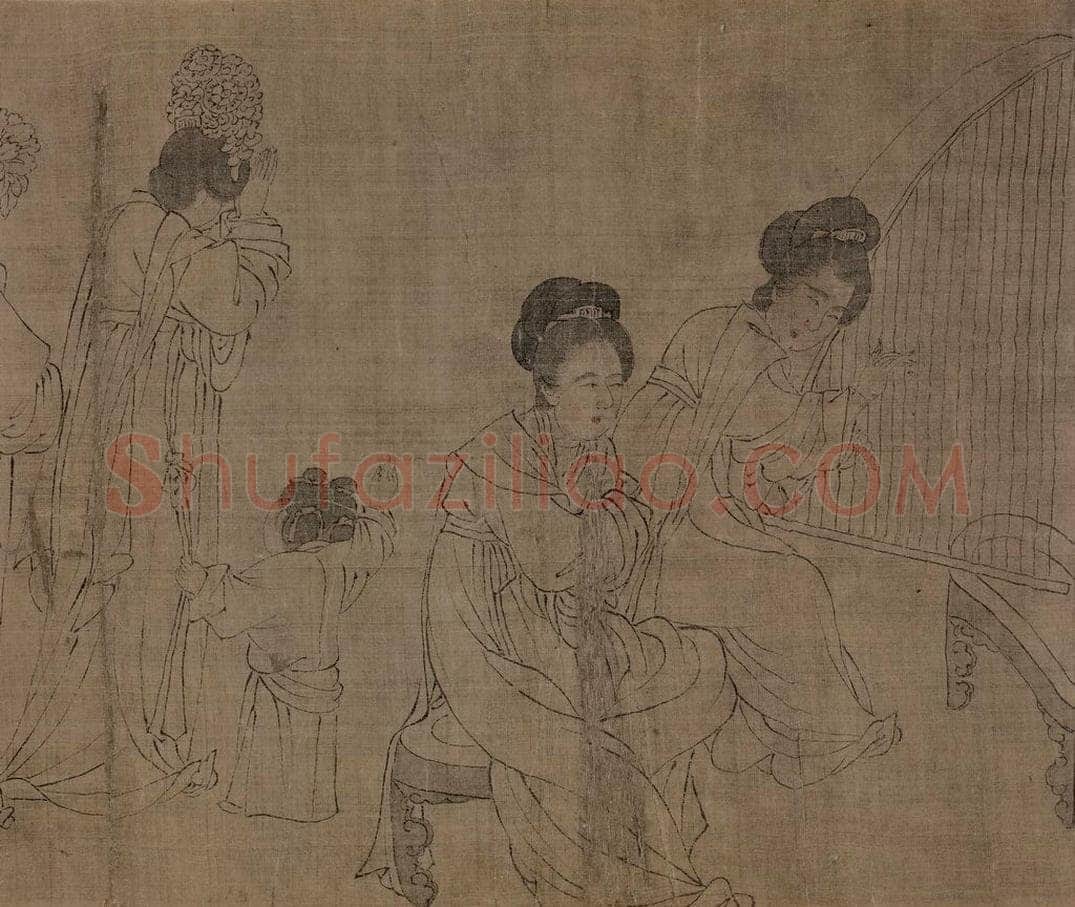 宋 佚名 《宫中图》 书画作品