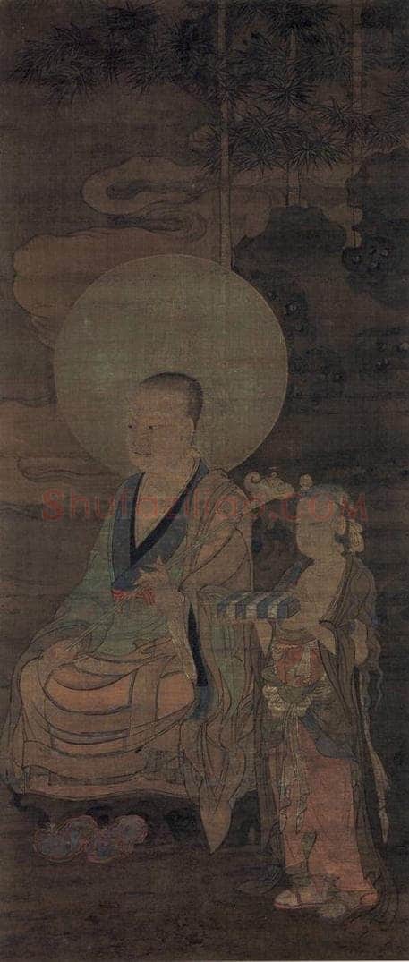 宋 金大受 《第十一尊者 羅古羅尊者图》 书画作品