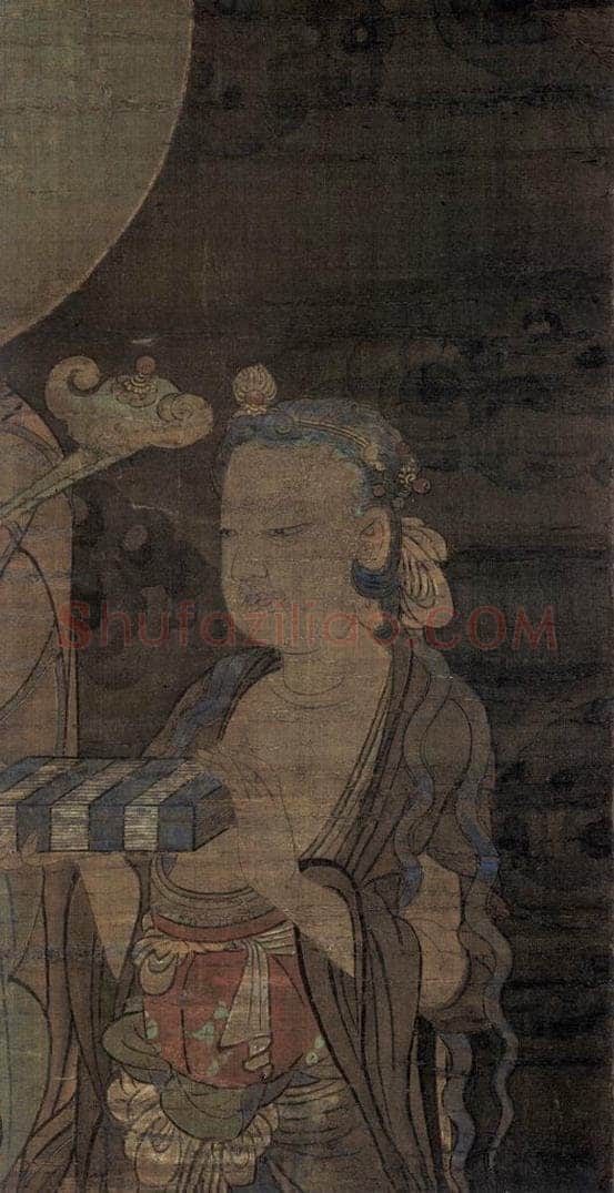 宋 金大受 《第十一尊者 羅古羅尊者图》 书画作品