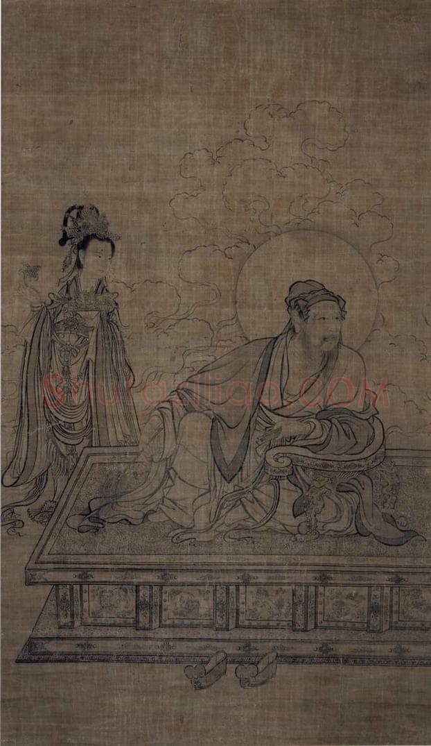 宋 李公麟 《维摩居士图》 书画作品