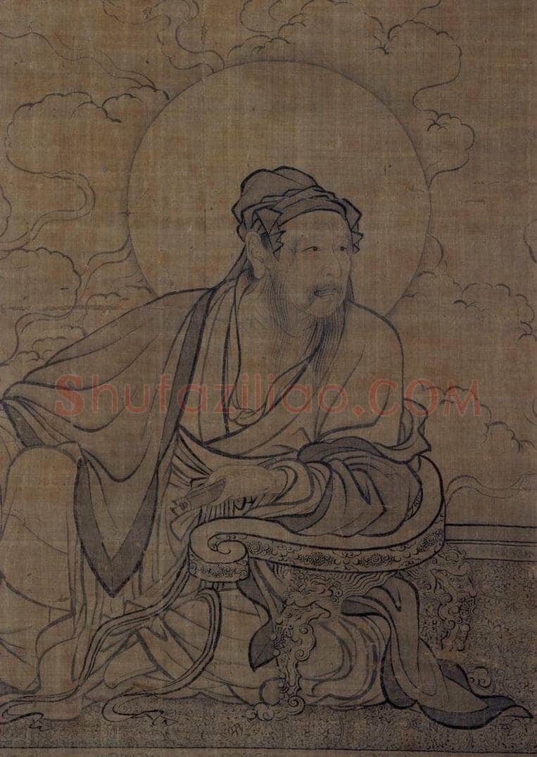宋 李公麟 《维摩居士图》 书画作品