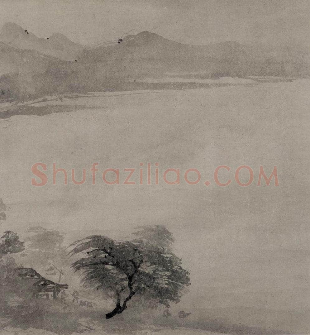 宋 牧溪 《远浦归帆图》 书画作品