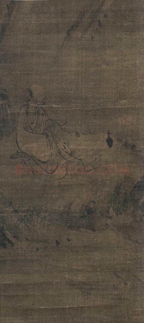 宋 李尭夫 《黄檗裴休问答图》 书画作品